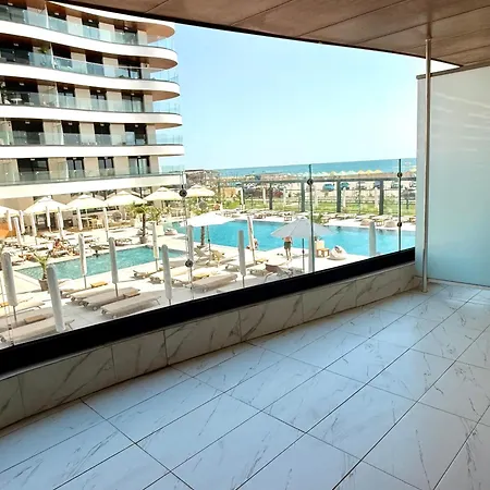公寓 Aqua Vista Del Mar - La Mare - Facilitati - Acces Direct Plaja 马马亚